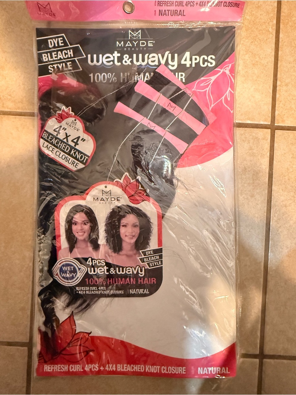 MAYDE BEAUTY Wet & Wavy 4pcs + Lace Closure (Refresh Curl)